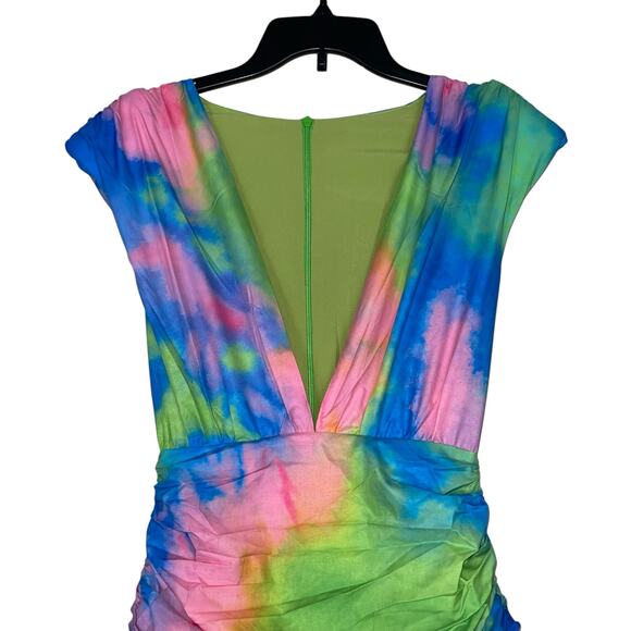 Tie Dye Sleeveless Maxi Dress Colorful - Picture 3 of 9